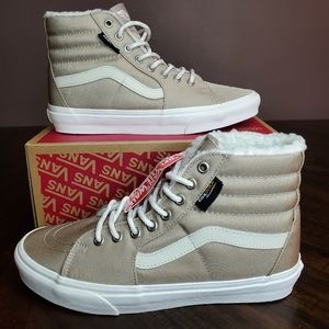 Vans Sk8-Hi Cordura Sherpa Walnut Men Size 9, Women Size 10.5